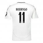 Günstige Fußballtrikots Real Madrid Rodrygo 11 Heimtrikot 2024-25 Kurzarm
